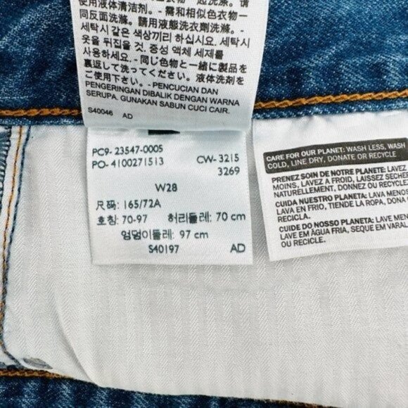 Levi's 501 High Rise Cut Off Button Fly Denim Beach Coastal 28 Jean Shorts - Picture 7 of 7